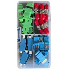 FiberShack Fiber Optic Coupler Kit - 4 Genders & 26 Fiber Optic Couplers picture