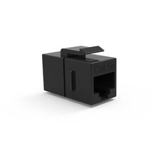 10 Pack of CAT5E Inline Coupler w/Keystone Latch Black picture