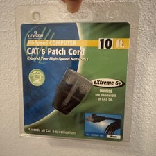 LEVITON Professional Grade Network CAT 6 Patch 10 feet Cord picture