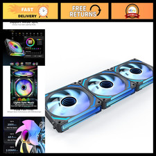 120mm RGB PC Case Fans, 5V 3-PIN PWM Cooling, Daisy Chain Controller for CPU & L picture