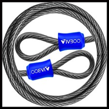 Heavy-Duty Steel Security Cable Lock with Loops for Bike and Outdoor Security... picture