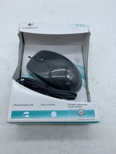 Open Box Logitech M100 Logitech Mouse USB Wired Wheel Mouse ~ FREE S/H picture