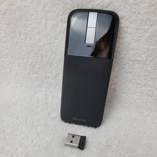 Microsoft Arc Wireless Touch Mouse With Dongle Tested Works Cleaned Very Good picture
