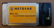 Netgear MA401 11 Mbps Wireless PC Card PCMCIA Network Card for Vintage Laptops picture