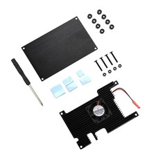 For Orange Pi 5 Aluminum Case with Fan Active Passive Cooling Radiator& Heatsink picture