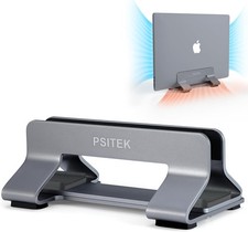 Adjustable Aluminum Vertical Laptop Stand Holder Dock for MacBook, Upright picture
