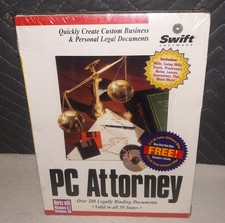 PC Attorney Legal Software Windows 95/3.1 Cosmi CD New Sealed - Vintage 1997 picture