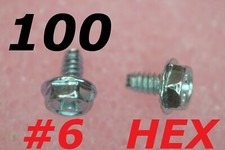 Lot of 100 - HEX #6 6/32 PC Computer chassis Case Zinc plated Philips screws picture