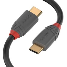 LINDY 36873 3 m USB 2.0 Type C to C Cable, Anthra Line Black 3m picture