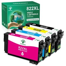 4Pack 822XL T882XL Ink Cartridge For Epson WorkForce Pro WF-3820 WF-4833 WF-4820 picture