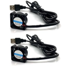 2pcs USB 5V DC Fan 2510 Small 2 pin Cooling Cooler Computer 25mm X 10mm (25x2... picture