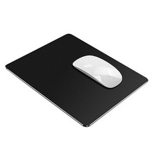 Hard Black Metal Aluminum Mouse Pad Mat Smooth Magic Ultra Thin Double Side M... picture