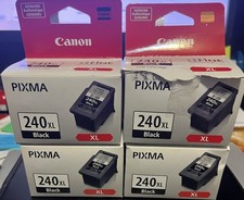 4 pack Genuine Canon PG-240 XL Ink Cartridge For Pixma - Black  *NEW  SEALED picture