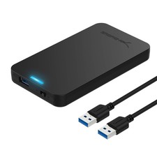2.5 Inch SATA to USB 3.0 Tool Free External Hard Drive Enclosure [Optimized for picture
