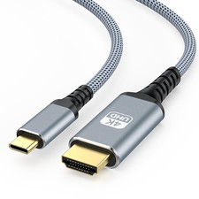 USB C to HDMI Cable 4K@60Hz 15 FT, USB 3.1 Type C to HDMI 2.0 Braided Cord picture
