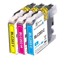 3PK XL CMY Ink Compatible with Brother LC203 MFC-J4320DW MFC-J480DW MFC-J485DW picture