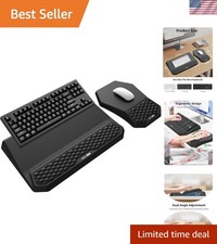 3-in-1 Ergonomic Keyboard Stand with Wrist Rest & Mouse Pad Set, Comfy Keyboa... picture