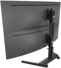 Atdec Freestanding Heavy Duty Dual Vertical Monitor Mount AWMS2BT75FSB picture