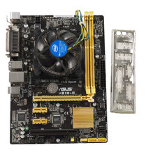 ASUS H81M-C LGA1150 Socket DDR3 DVI VGA Motherboard w/ I/O Shield (No CPU) picture