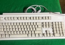 Vintage HP Hewlett Packard C3758A ABA PS/2 Windows Keyboard Gray Retro Wired @2A picture