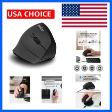 PERIMICE-715R Cordless Rechargeable Vertical Mouse - Duo Wired and Wireless C... picture