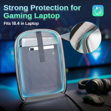 18 Inch Gaming Backpack with Thick Padded Laptop Compartment, anti Theft Extr... picture
