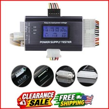 20+4 Pin LCD Computer Power Supply Tester for SATA IDE HDD ATX ITX BYI Connec... picture
