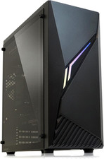 Raven ATX Mid-Tower Gaming PC Case - RGB Lighting Strip with Control Button, Ful picture
