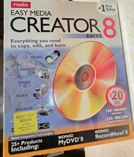 Sealed / NIB ROXIO EASY MEDIA CREATOR 8 SUITE picture