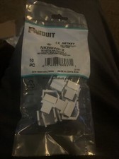 Panduit NetKey Keystone Punchdown Blank Plate Module C White 10pack picture