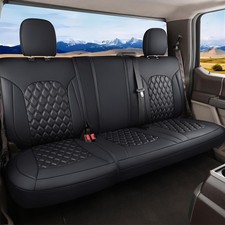 Huidasource F150 Rear Bench Car Seat Covers, Leather Back Row Seat Cushion Co... picture