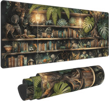 Large Mouse Pads for Desk, Extended Mystical Green Tree House Gaming Mousepad wi picture
