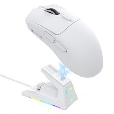 Attack Shark X1 Tri-mode Gaming Mouse RGB Touchpad Charging Dock 53g Ultra Light picture