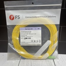 FS 9/125 OS2 Single Mode Fiber Patch Cable LC/UPC-SC/APC Simplex 15M New picture