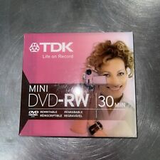TDK mini DVD-RW 30 Minutes Rewritable Reinscriptible NEW SEALED picture