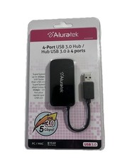 Aluratek 4 Port USB 3.0 Hub - New - Factory Sealed picture