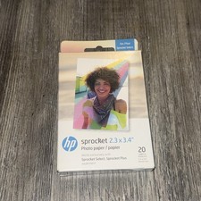 HP Sprocket 2.3 x 3.4” Zink Sticky-backed Photo Paper (20 Sheets) picture