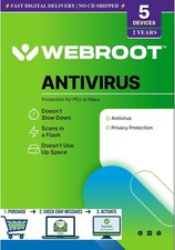 Webroot Antivirus 2026 | 2 Years 5 Devices | Instant Email Code (no CD)🔥 picture