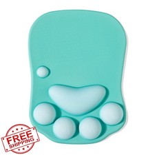 DOBAOJIA Green Cat Paw Mouse Pad Wrist Support picture