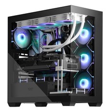 darkFlash ATX Mid-Tower PC Case, Pre-Install 4 PWM ARGB Fans Computer Case, F... picture