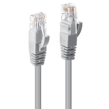 LINDY 3m Cat.6 U/UTP Network Cable, Grey 3m Grey picture