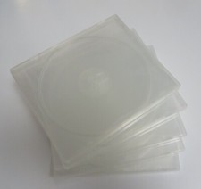 1cm Clear 1 Disc CD/DVD PP Poly Case Lot 2 pack or more picture