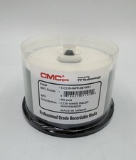 CMC Pro TY WaterShield CD-R 50 Pack White Inkjet Printable 700MB 48X Sealed picture