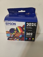 Epson 202XL Black 202 Cyan Magenta Yellow Ink Cartridges Genuine Original 2027 picture