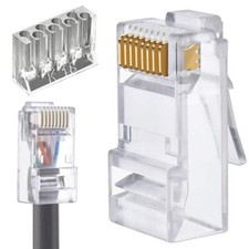 Cat6 2-Piece RJ45 Connector RJ45 Ends UTP 8P8C Network Plug for Ethernet Cable picture