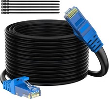Cat 6 Outdoor Ethernet Cable 300 ft, Gbps Heavy Duty Internet Cable from 25-3... picture