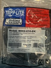 Tripp Lite Cat5e Patch Cable - 1 X Rj-45 Male 10ft Black -n002010bk- picture
