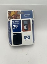 GENUINE HP 29 Black Ink Cartridge 51629A NEW SEALED  EXP. 1/05 picture