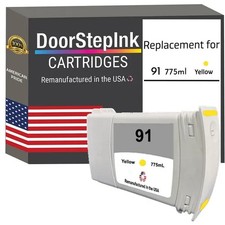DoorStepInk Compatible Ink Cartridges For HP 91 Yellow (C9469A)-USA picture