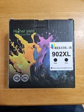 2 Pack 902 XL Ink Cartridges Black for HP Officejet Pro 6951 6958 6960 6968 6978 picture